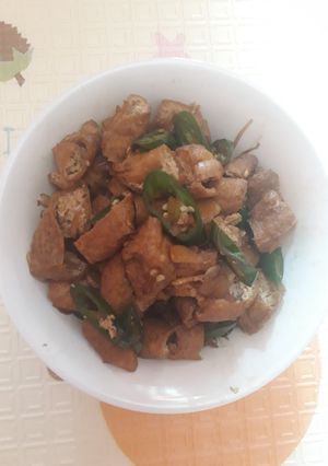 Foto resep Tumis Tahu Kulit Cabe Ijo