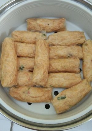 Foto resep Lumpia ayam udang kulit tahu