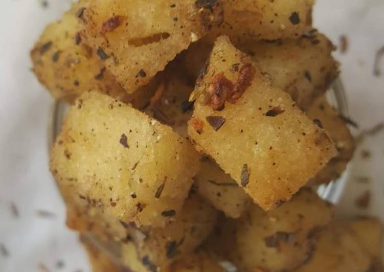 Recipe of Quick Ugali Croutons