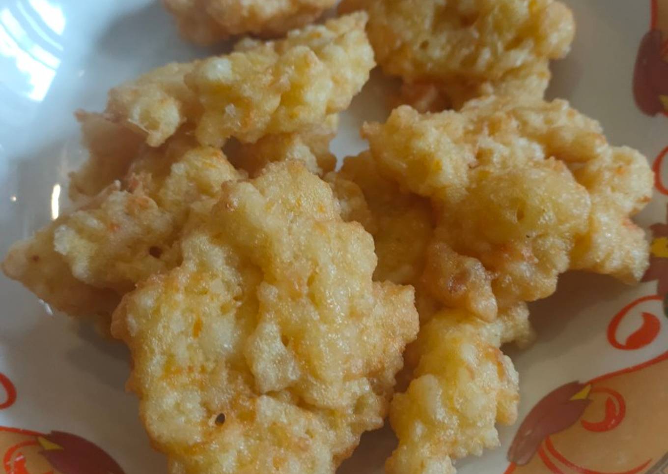 Nasi udang wortel renyah untuk mpasi