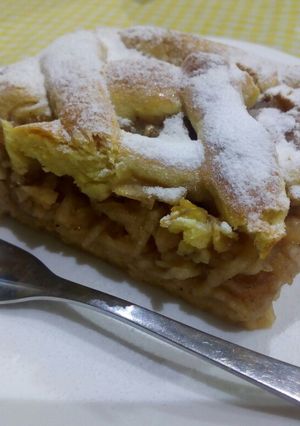 Rácsos almás pite recept fotója