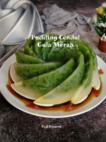 Cara Gampang Menyiapkan Resep Pudding cendol gula merah yang Lezat Sekali Anti Ribet, Lezat Sekali