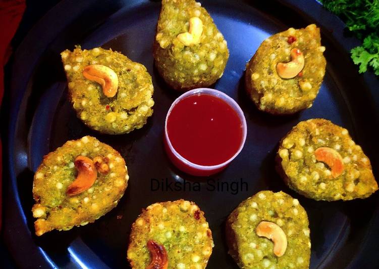 Recipe of Any-night-of-the-week Hariyali Sabudana Cutlet