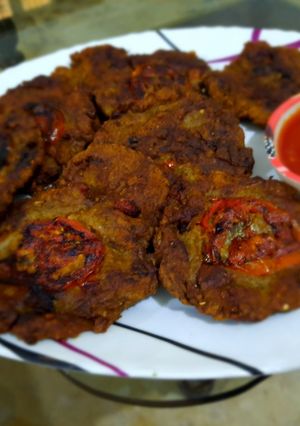 A picture of Chapli kabab.
