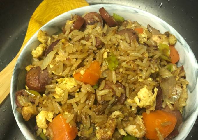 Steps to Make Super Quick Homemade Stir fried rice