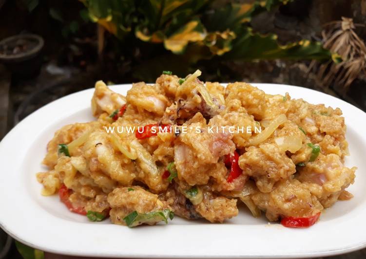 Cumi Saus Telur Asin