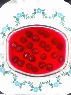 عکسی از دستور کیک پودینگ ژله ای