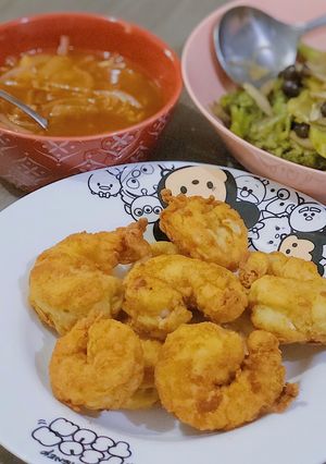 Foto resep Udang goreng tepung saos asem manis