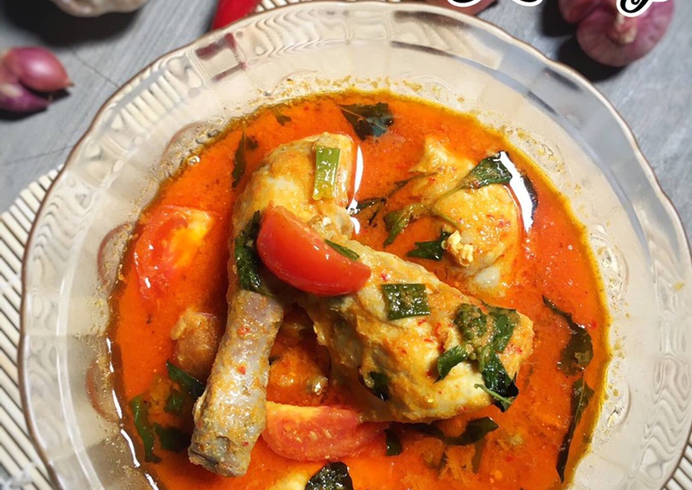 Ayam wajan dengan kemangi