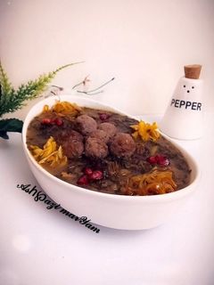 عکسی از دستور آش انار شیرازی (آش یلدا) با ریز نکات