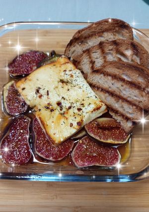 Φωτογραφία της συνταγής Φέτα ψητή με σύκα😋