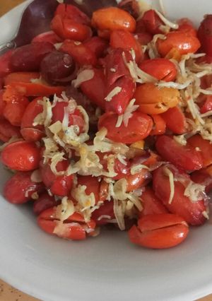 Foto resep Kulit melinjo tumis pedas