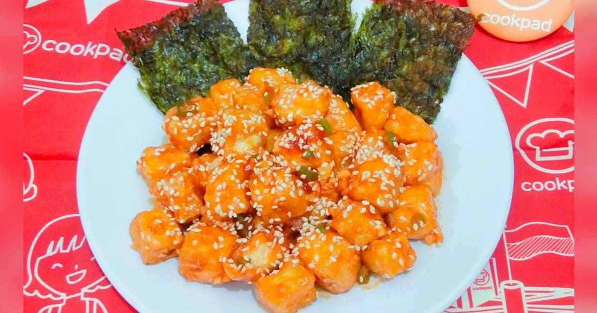 Resep Dubu Gangjeong (Korean Sweet,Spicy,and Crunchy Tofu) oleh Ayu
