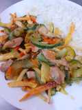 Saltado de zucchini