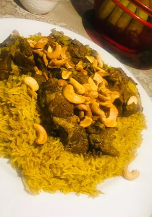 صورة لوصفة كبسة لحمة