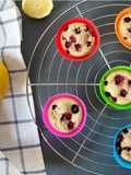 Muffins de Avena, con limón, frutos rojos y Semillas de Amapola