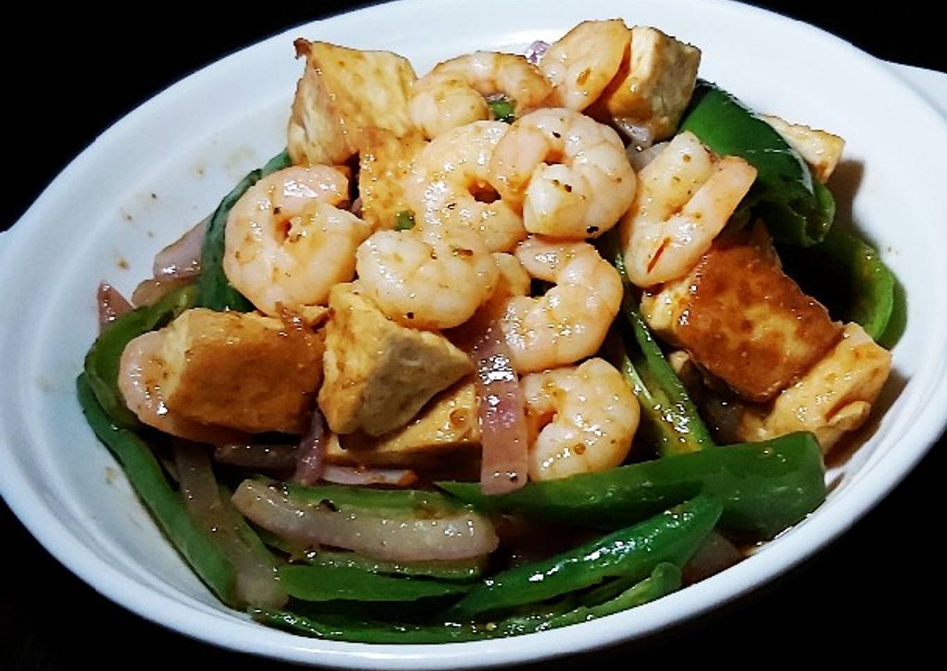 Tumis Udang Cabe Ijo
