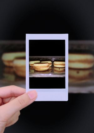 Una foto de Alfajores de coco