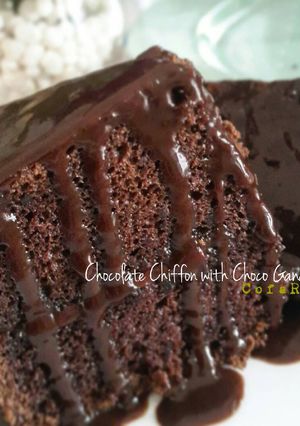 Foto resep Chocolate Chiffon with chocolate ganache