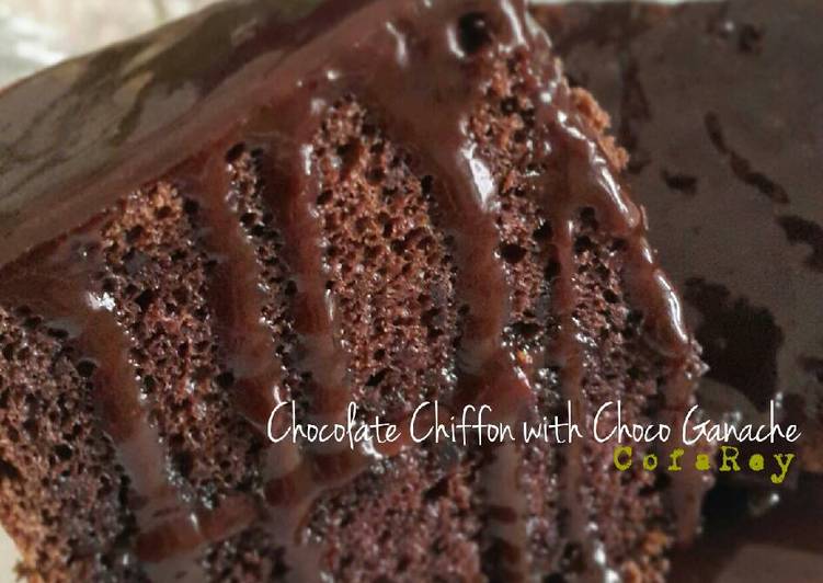 Chocolate Chiffon with chocolate ganache