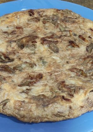 Una foto de Tortilla de alcachofas
