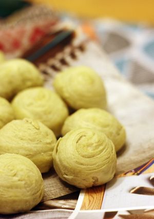 綠茶地瓜酥餅 的食譜成品照片