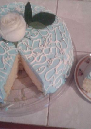 Una foto de Pastel Azul