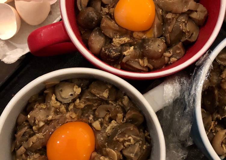 Resep Nasi Tim Vegetarian Jamur &amp; Telur , Menggugah Selera