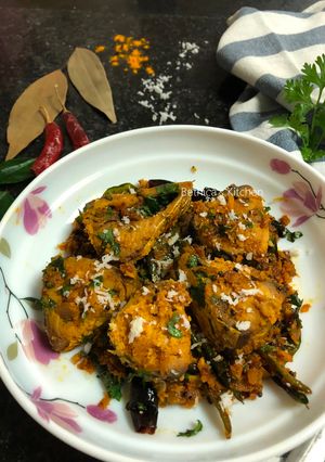 A picture of Hilsa Fish Curry - South Indian Fusion Style.