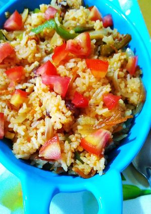 A picture of Mexican Rice.