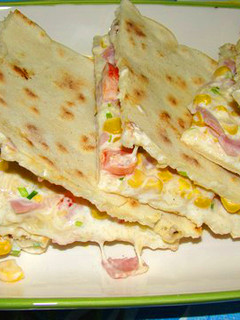 Quesadillas recept két féle töltelékkel recept fotója