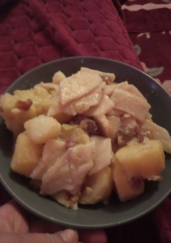Картопля з галушками