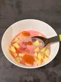 Es Campur Buah Kolang Kaling Melon Apel Pear Nata de Coco kental manis