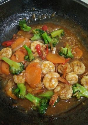 Foto resep Udang Asam Manis Pedas