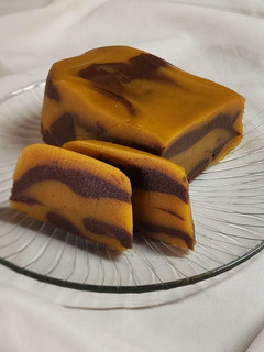 Una foto de 🍠 Dulce de batata casero 🍠 con chocolate 🍫