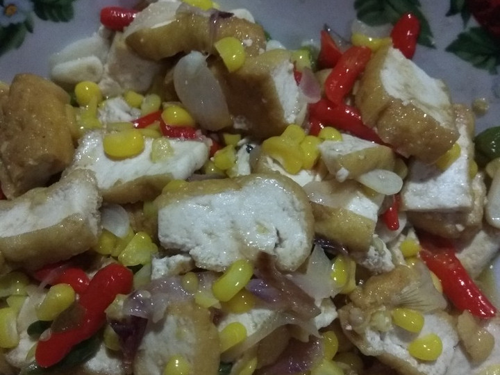 Cara Gampang Menyiapkan Oseng tahu jagung manis Anti Gagal