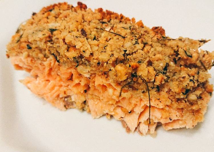 Salmão com crosta de castanhas - Tudogosreceitas