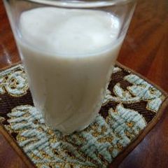 A picture of Banana yoghurt smoothie #weeklyjikonichallange.