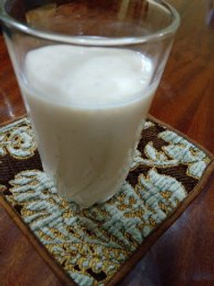 A picture of Banana yoghurt smoothie #weeklyjikonichallange.
