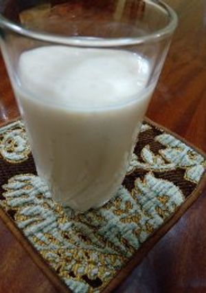 A picture of Banana yoghurt smoothie #weeklyjikonichallange.