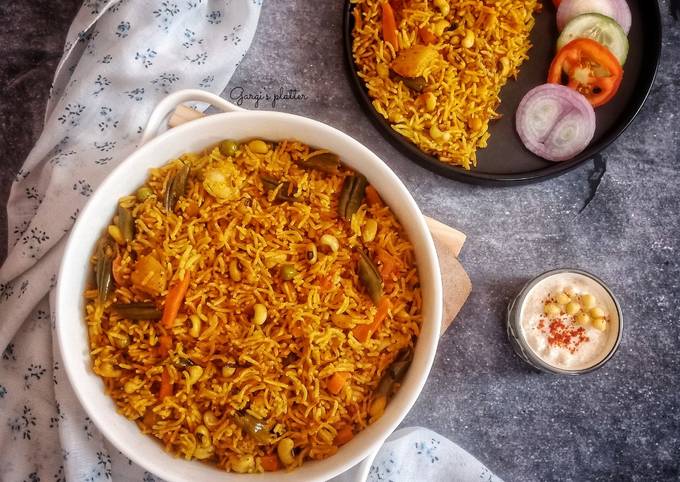 Easiest Way to Make Perfect Lobia Veggie Pulao