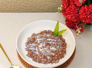 Foto resep Bubur Beras Merah Manis