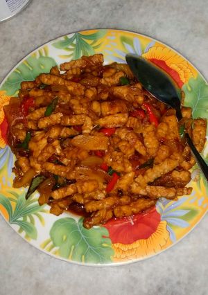 Foto resep Tempe Orek Cabe Merah Ijo