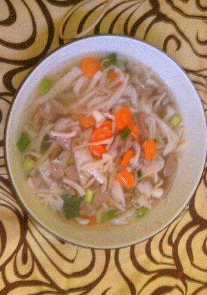 Foto resep Sup Jamur + Bakso