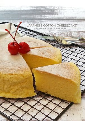 Foto resep JAPANESE COTTON CHEESECAKE (no cream cheese)