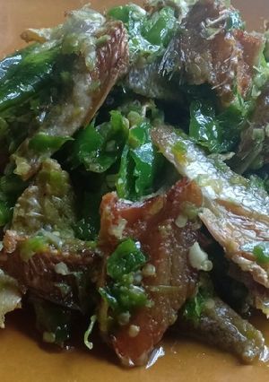 Foto resep Sambel ikan asin cabe ijo
