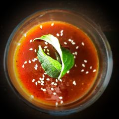 A picture of Restaurant style tamarind sauce.