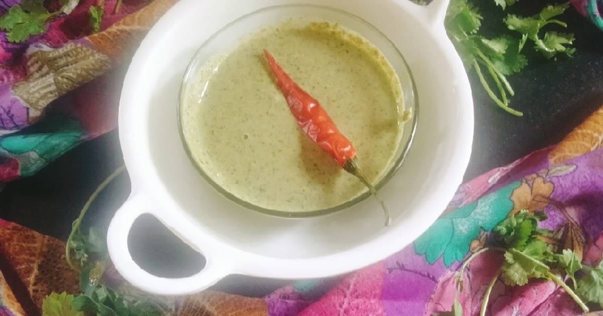 Vrat wali coriander Dahi chutney (yogurt dip) 😋😋 Recipe by Jyoti