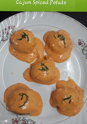 A picture of Cajun spicy potato.