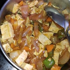 A picture of Tofu stir fry.
